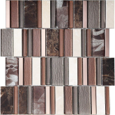 59259    Мозаика Stripes Cinnamon 30x30